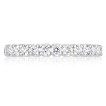 1.00ctw Round Brilliant Cut Claw Set Diamond Eternity Ring, 18ct White Gold in 6 Sizes - Image 3