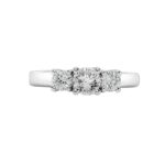1.00ctw Round Brilliant Cut Diamond 3 Stone Ring, 18ct White Gold - Image 2