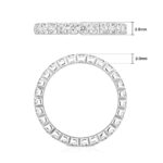 1.00ctw Round Brilliant Cut Claw Set Diamond Eternity Ring, 18ct White Gold in 6 Sizes - Image 6