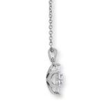 1.00ctw Round Brilliant Cut Diamond Daisy Pendant, 18ct White Gold - Image 4
