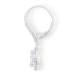 1.14ctw Pear Cut Diamond Halo Earrings, 18ct White Gold - Image 5