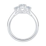1.20ctw Emerald Cut Diamond 3 Stone Ring, Platinum - Image 5