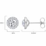 1.22ctw Round Brilliant Cut Diamond Earrings, 18ct White Gold - Image 6