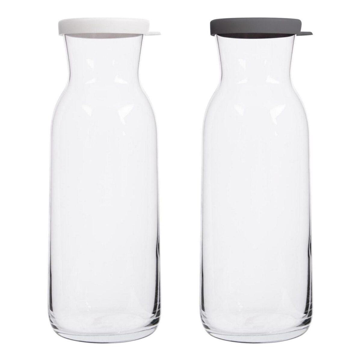 1.2L Fonte Glass Carafes Clear Water Wine Decanter Bottle with Lid - Image 1