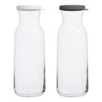 1.2L Fonte Glass Carafes Clear Water Wine Decanter Bottle with Lid