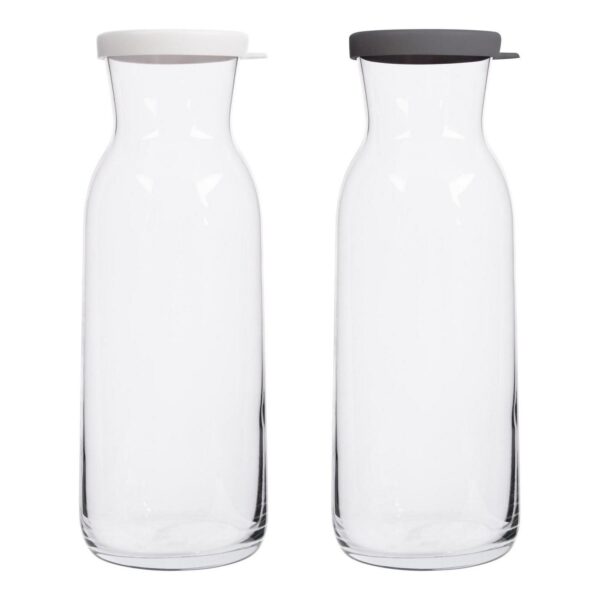 1.2L Fonte Glass Carafes Clear Water Wine Decanter Bottle with Lid