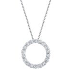 1.50ctw Round Brilliant Cut Diamond Necklace, 18ct White Gold