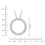 1.50ctw Round Brilliant Cut Diamond Necklace, 18ct White Gold - Image 4