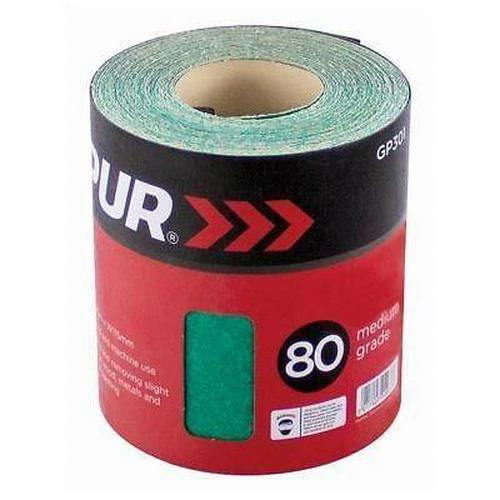 1x 10m x 11.5cm P80 Aluminium Oxide Sandpaper Roll Abrasive Sanding Sand Paper