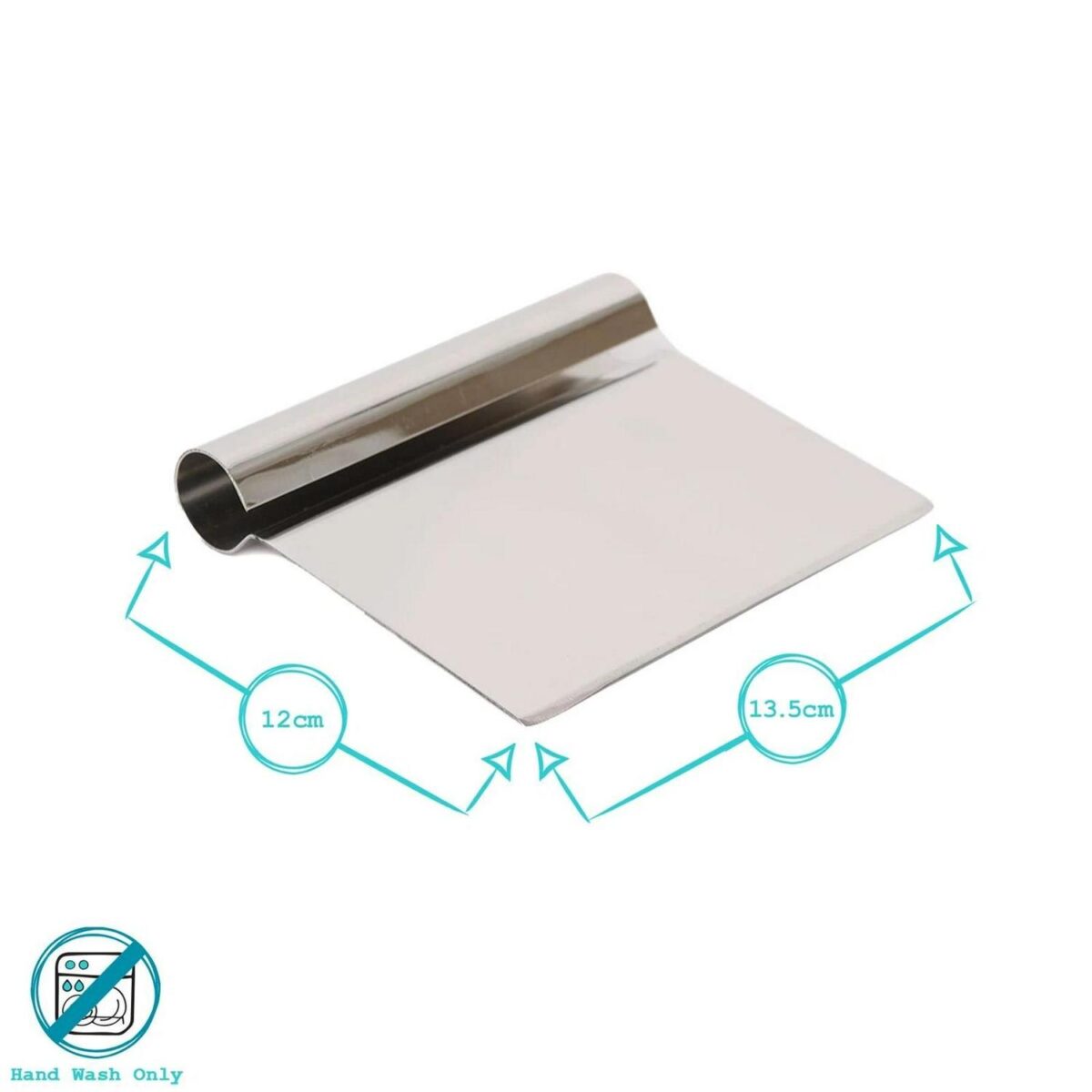 1x 13.5cm Stainless Steel Dough Scraper Baking Pastry Cake Pizza Bread Cutter - Image 3