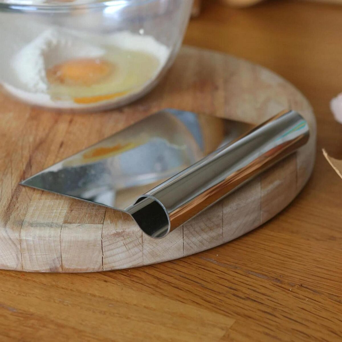 1x 13.5cm Stainless Steel Dough Scraper Baking Pastry Cake Pizza Bread Cutter - Image 6