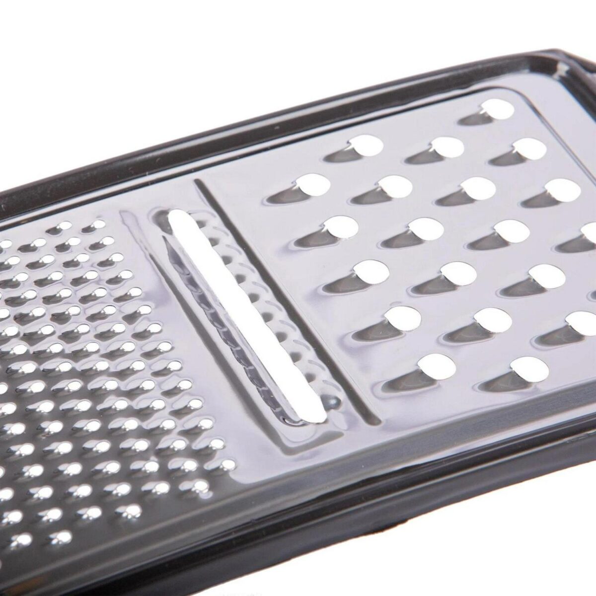 1x 24cm x 10.5cm Stainless Steel 3-in-1 Flat Grater Hand Kitchen Cheese Zester - Image 2