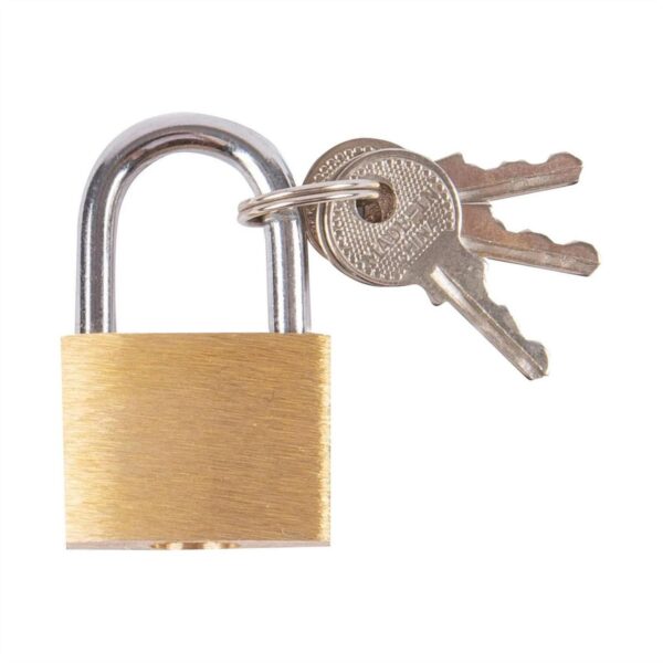 1x 2cm Brass Padlock a4409cecf5186b40e48049ab28f377d9
