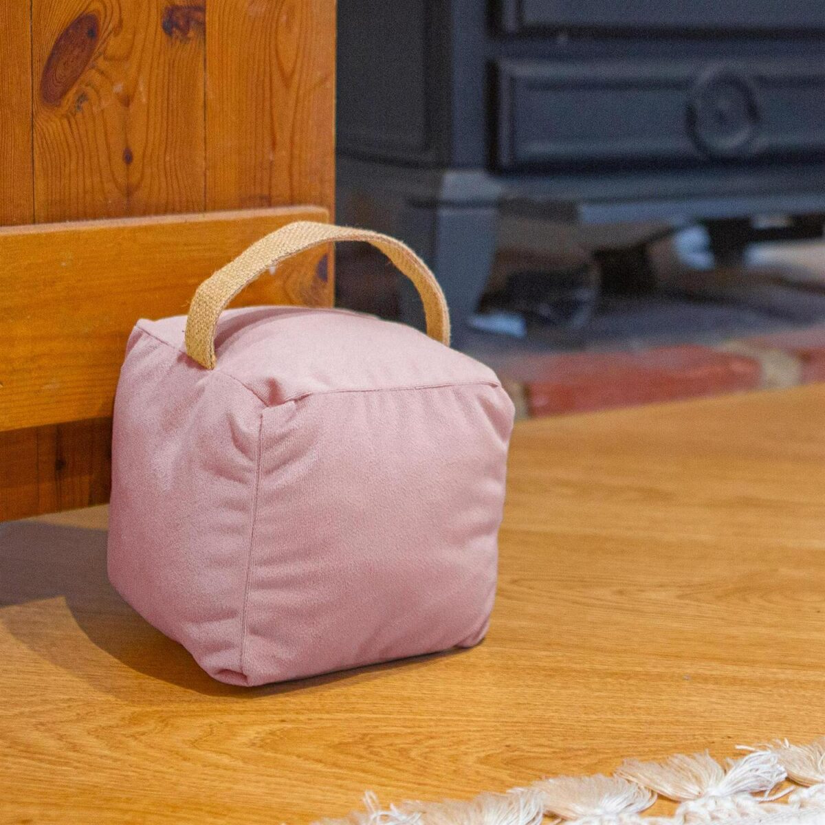 1x/2x Weighted Door Stop Velvet Cube Doorstop Heavy Fabric Door Stopper - Image 8