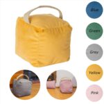 1x/2x Weighted Door Stop Velvet Cube Doorstop Heavy Fabric Door Stopper