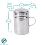 1x 300ml Stainless Steel Flour Shaker Icing Sugar Chocolate Cocoa Powder Sifter - Image 3