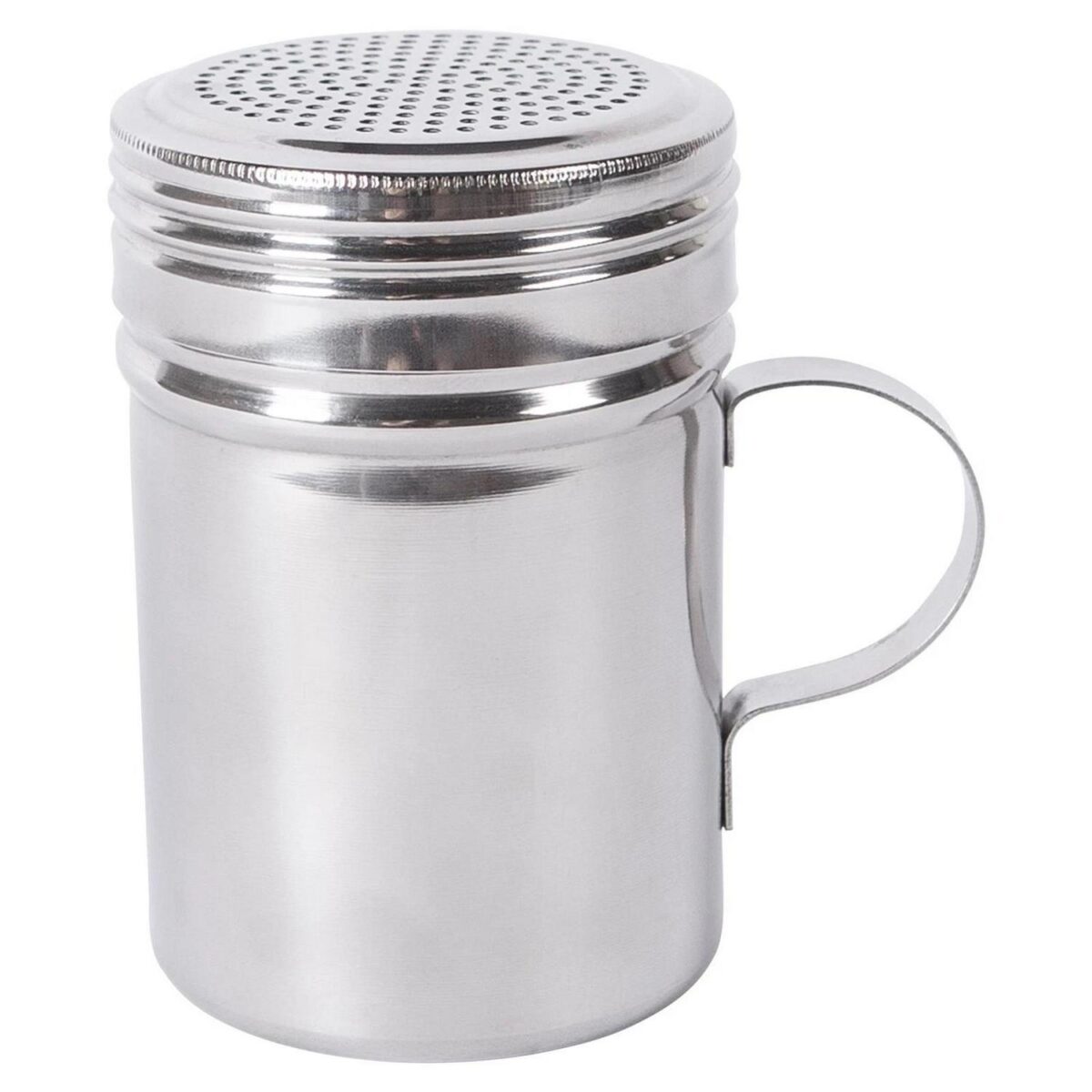 1x 300ml Stainless Steel Flour Shaker Icing Sugar Chocolate Cocoa Powder Sifter - Image 1