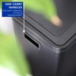 1x 30L (2 x 15L) Stainless Steel Double Kitchen Pedal Bin Brushed Recycling Bin - Image 4