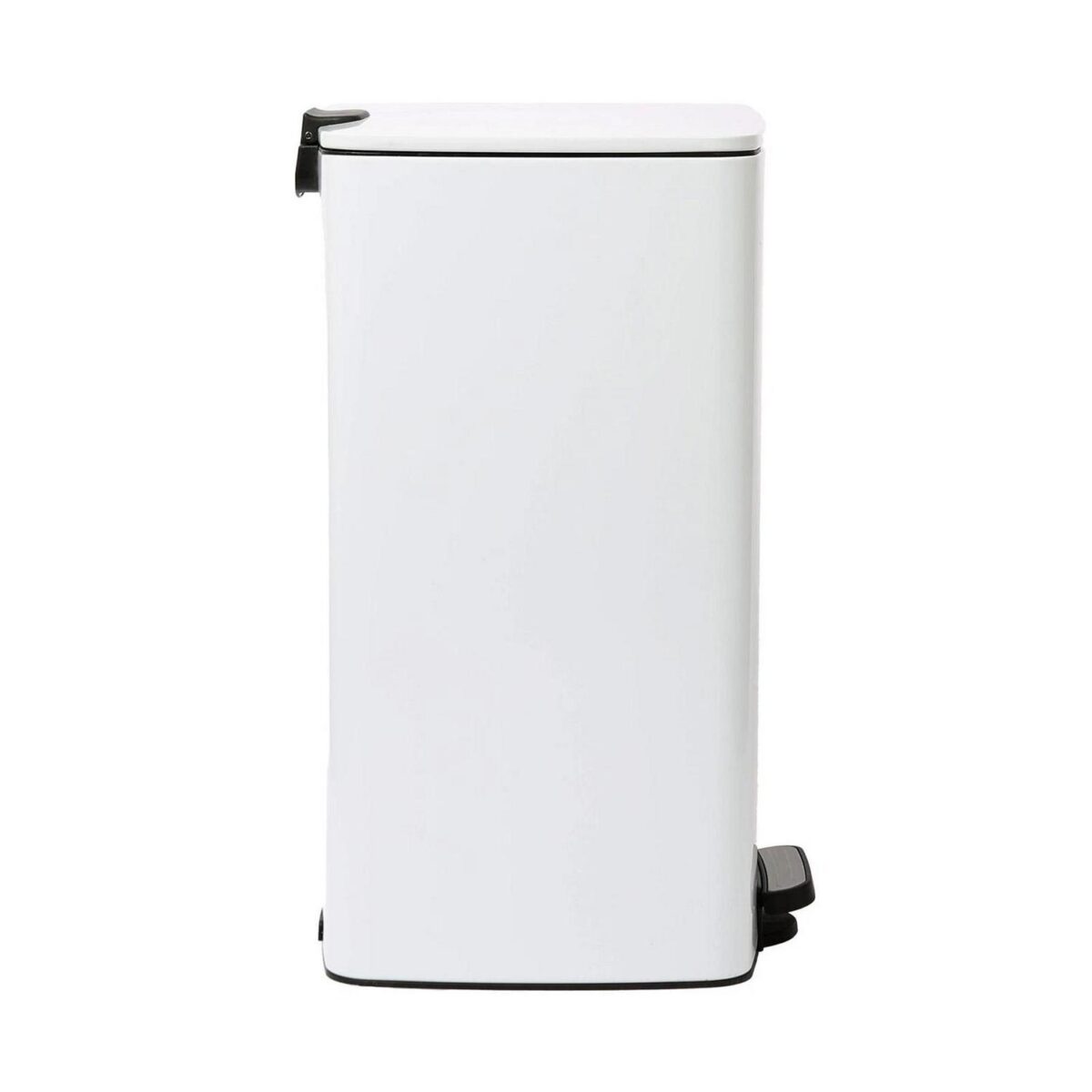 1x 30L Square Stainless Steel Kitchen Pedal Bin White Rubbish Waste Dustbin - Image 7