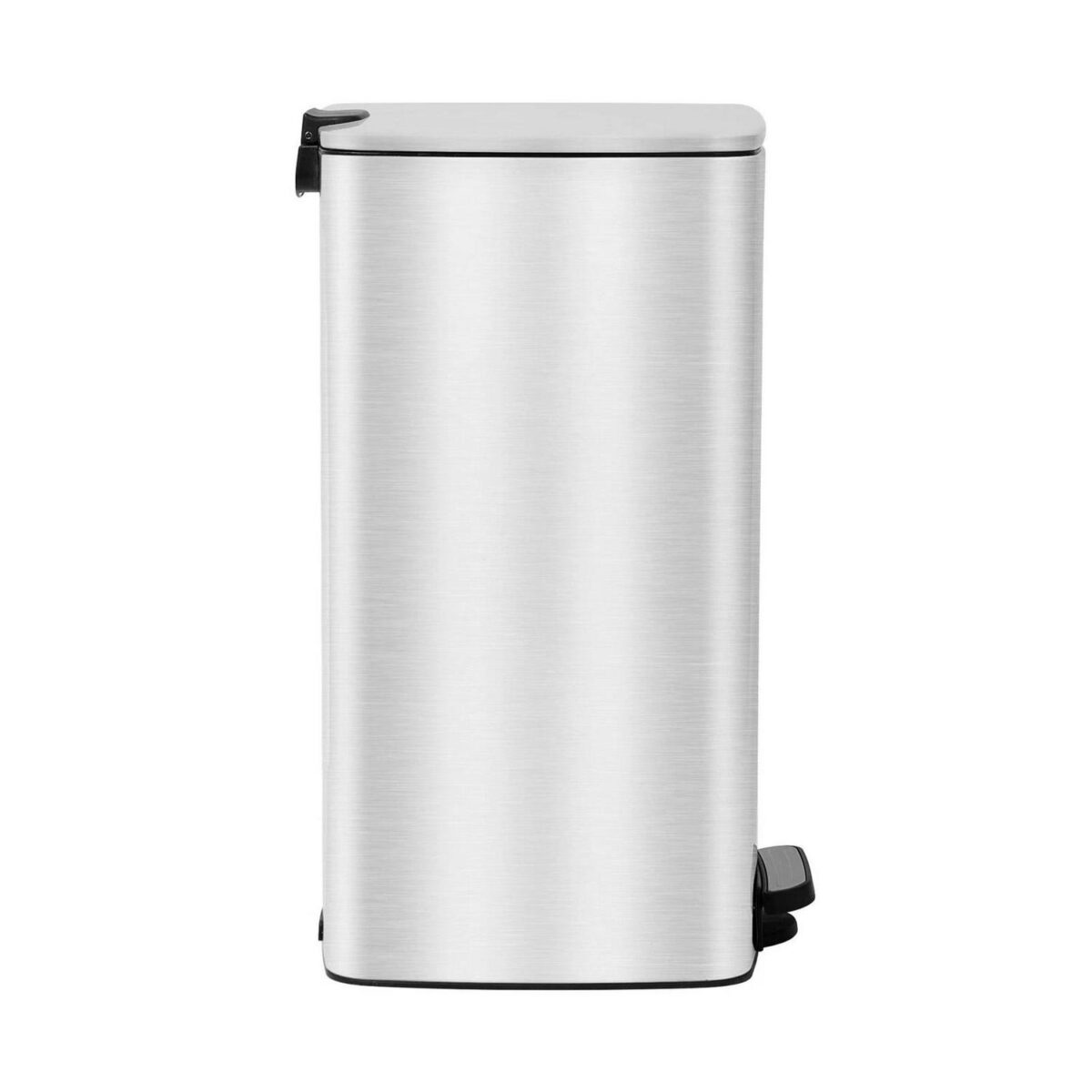 1x 30L Square Stainless Steel Kitchen Pedal Bin Brushed Rubbish Waste Dustbin - Image 7