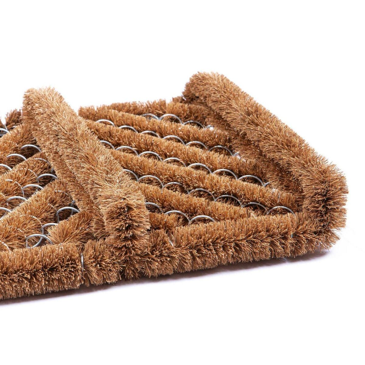 1x 35cm x 30cm Natural Coir Scraper Door Mat Non-Slip Outdoor Kitchen Rug - Image 5