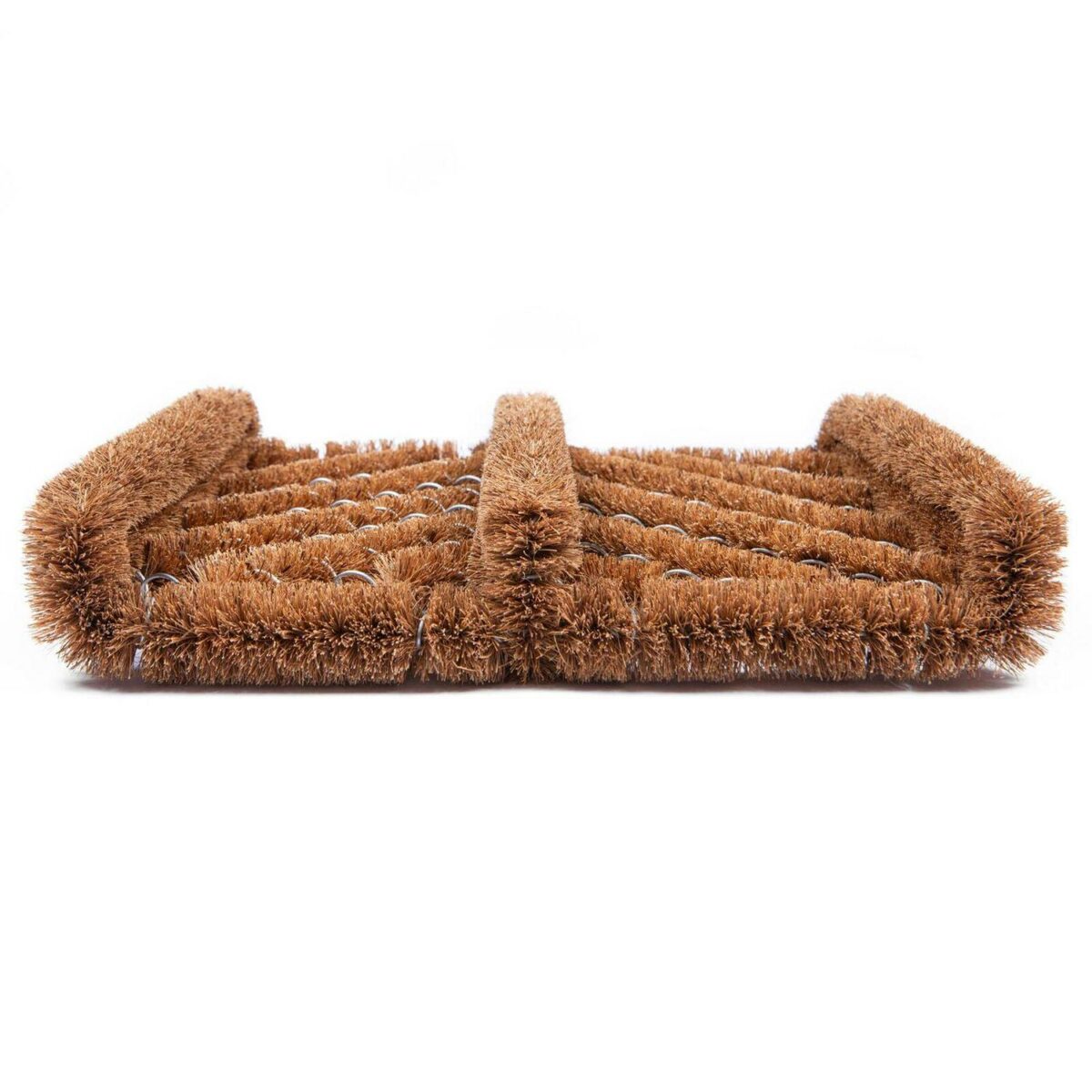 1x 35cm x 30cm Natural Coir Scraper Door Mat Non-Slip Outdoor Kitchen Rug - Image 4