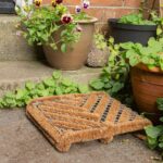 1x 35cm x 30cm Natural Coir Scraper Door Mat Non-Slip Outdoor Kitchen Rug - Image 6