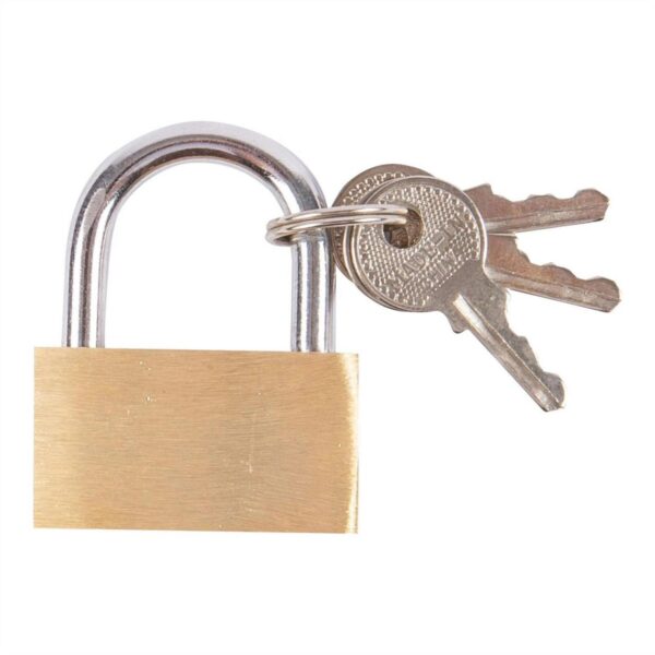 1x 3cm Brass Padlock 5108da089b36d4de047eb0d89856af8e