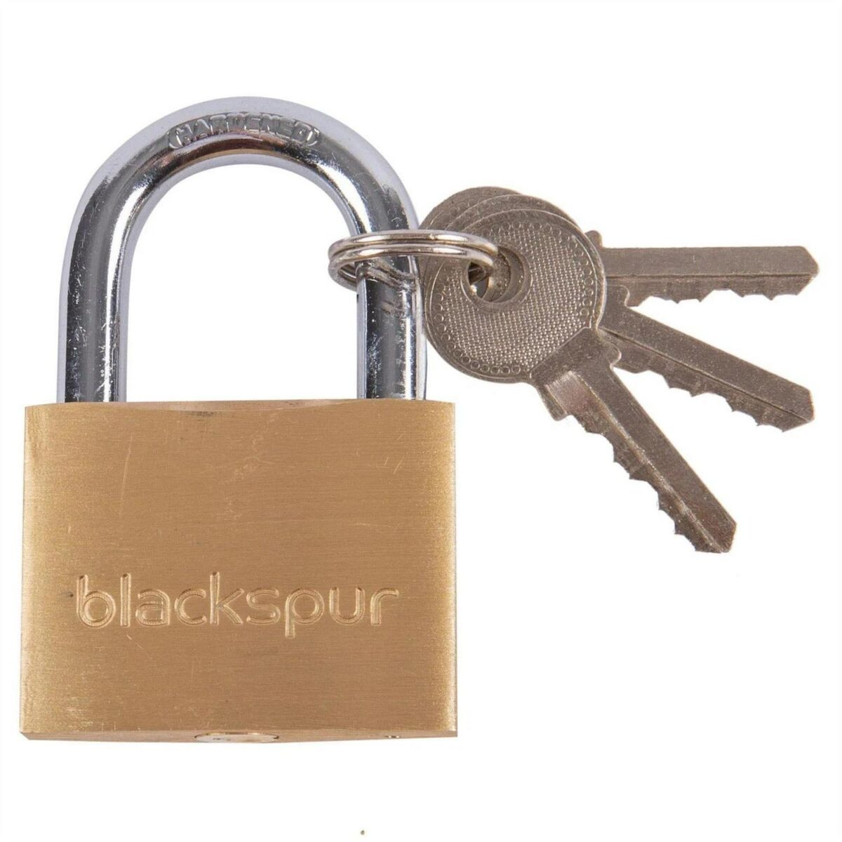 1x 5cm Brass Heavy-Duty Padlock Outdoor Gate Shed Door Gym Locker Key Lock - Image 1