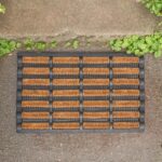 1x 60cm x 40cm Heavy Duty Rubber Coir Scraper Door Mat Non-Slip Outdoor - Image 6