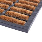 1x 60cm x 40cm Heavy Duty Rubber Coir Scraper Door Mat Non-Slip Outdoor - Image 4
