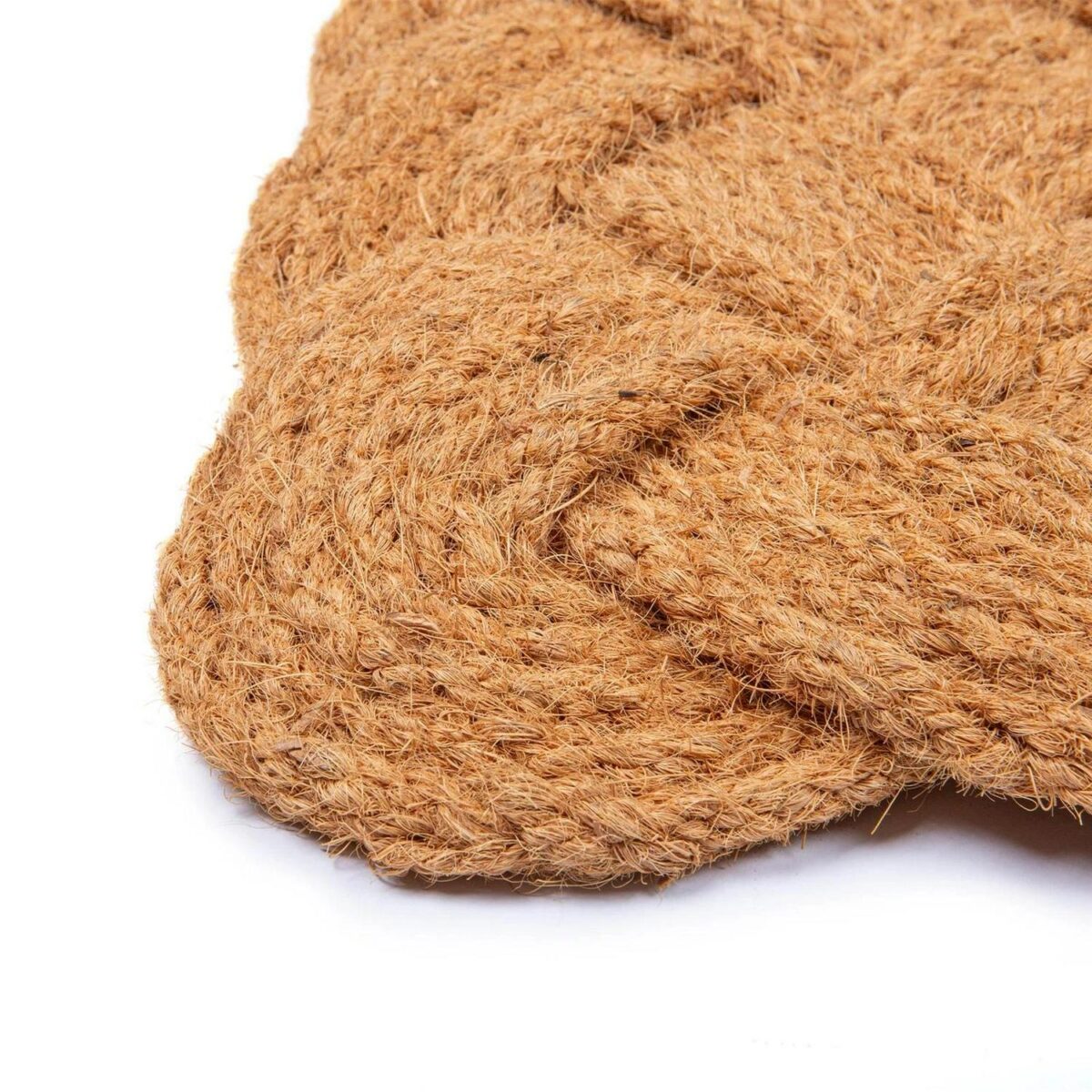 1x 68cm x 43cm Natural Coir Knotted Door Mat Non-Slip Indoor Kitchen Rug - Image 4