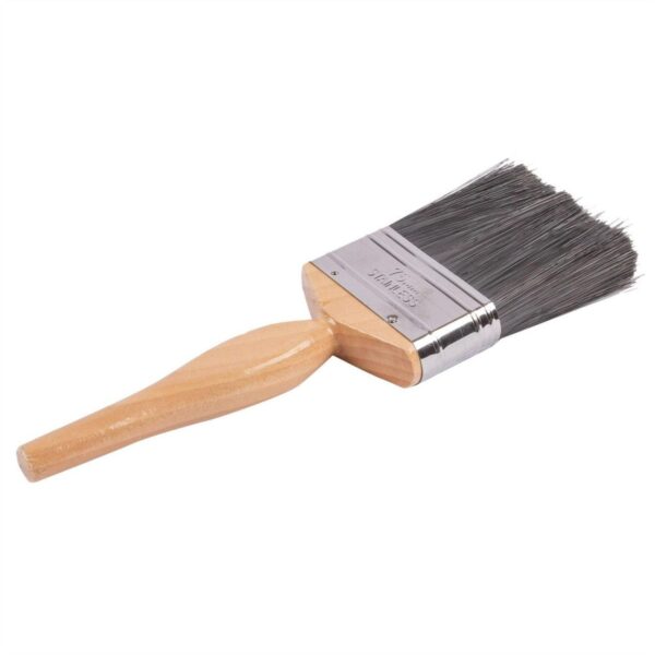 1x 7.5cm Wooden Professional Quality DIY Paint Brush Wood Fence Brushes