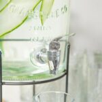 1x 8.7L Glass Drinks Dispenser with Tap and Black Stand Cold Water Jug - Image 5