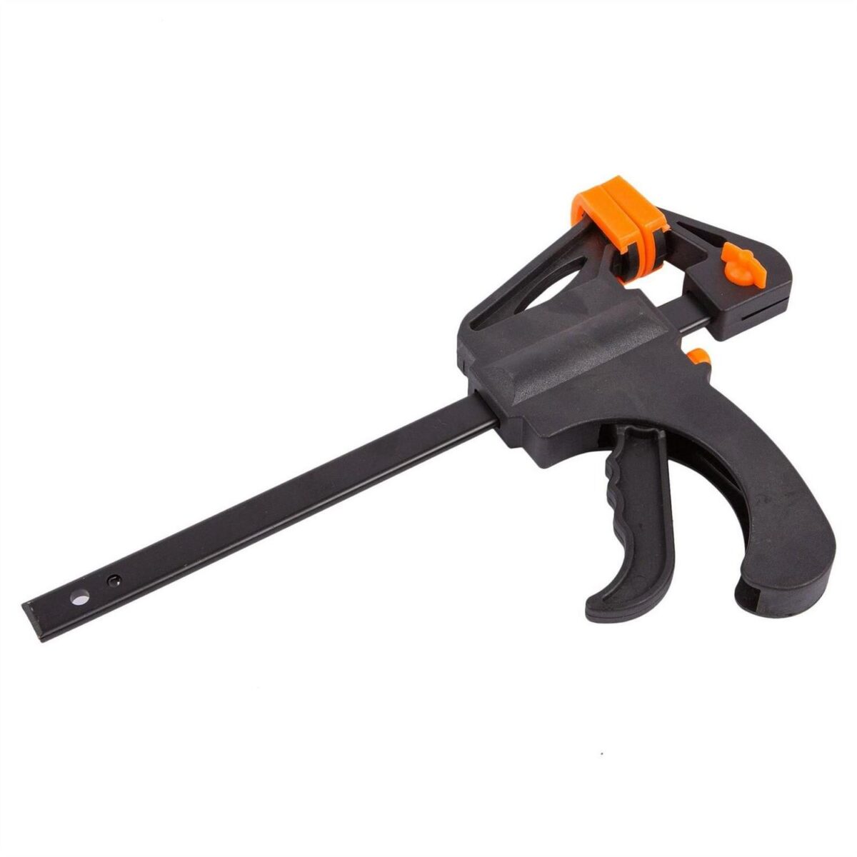 1x Black 101mm Ratchet Bar Clamp and Spreader Woodwork Woodworking Wood Grip Set - Image 1