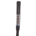 1x Black 1.5cm Plastic No Bristle Loss DIY Paint Brush Wood Fence Brushes - Image 2
