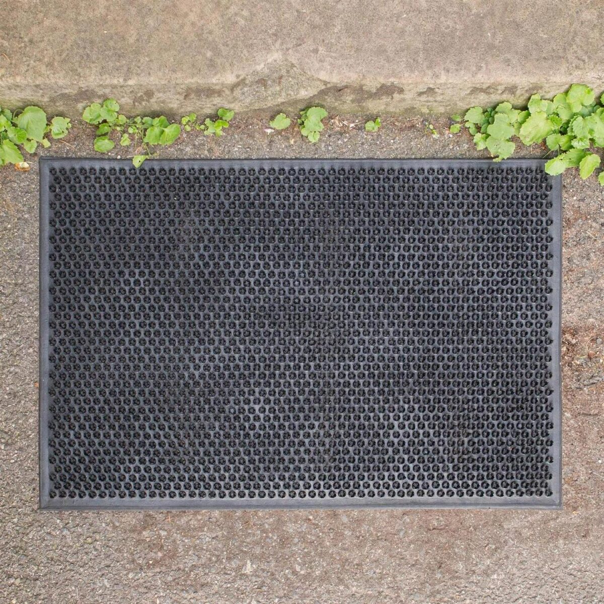 1x Black Classic 60cm x 40cm Heavy Duty Rubber Dirt Trapper Door Mat Non-Slip - Image 6