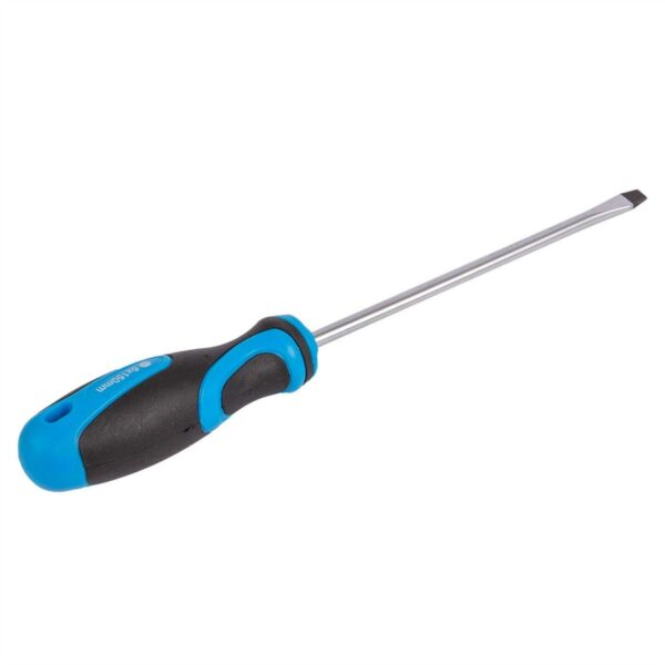 1x Blue 15cm x 6mm Magnetic Chrome Vanadium Flathead Screwdriver Flat Head Tool