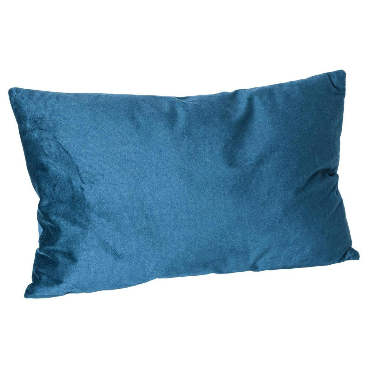 1x Blue 60cm x 40cm Rectangle Velvet Cushion Large Scatter Cushions with Cover - Image 1