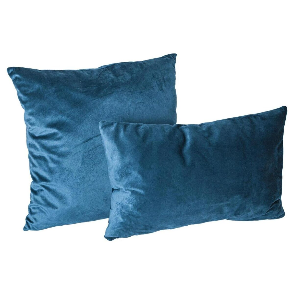 1x Blue 60cm x 40cm Rectangle Velvet Cushion Large Scatter Cushions with Cover - Image 4