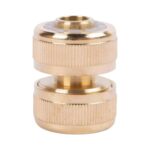 1x Brass 1/2 Brass Hose Repair Connector Garden Water Pipe Adaptor Fitting