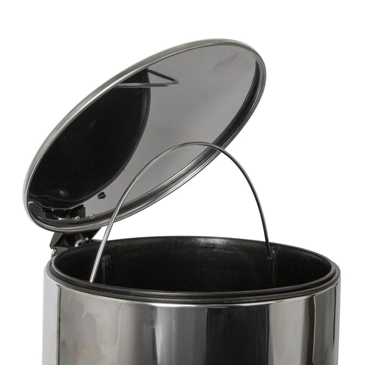 1x Brushed 30L Round Stainless Steel Kitchen Pedal Bin Rubbish Waste Dustbin - Image 4
