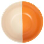 1x Burnt Orange 16.5cm Dipped Stoneware Cereal Bowl Ceramic Dessert Dish - Image 4
