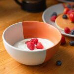 1x Burnt Orange 16.5cm Dipped Stoneware Cereal Bowl Ceramic Dessert Dish - Image 5