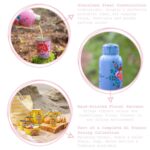 1x Carbon Pansy 875ml Stainless Steel Hand-Painted Picnic Water Bottle - Image 2