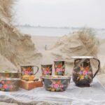 1x Carbon Pansy 875ml Stainless Steel Hand-Painted Picnic Water Bottle - Image 7