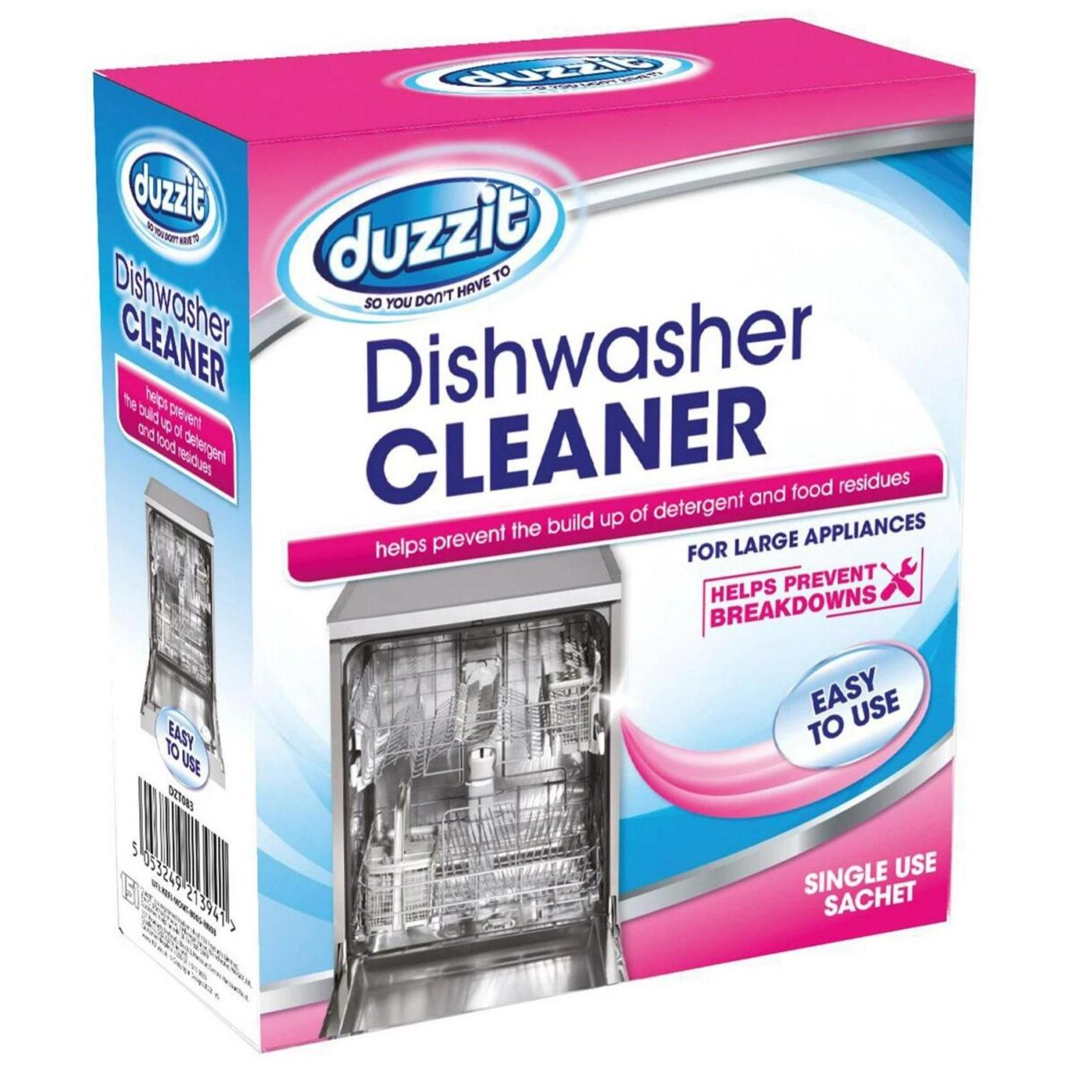 1x Dishwasher Cleaner 75g Machine Limescale Remover Descaler Detergent Powder - Image 1