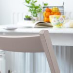 1x Dove Grey Wooden Folding Chair Foldable Space Saving Slatted Office Seat - Image 6