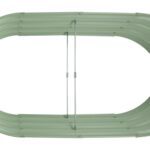 1x Green 120cm x 60cm Rounded Galvanised Steel Raised Garden Bed Planter Box - Image 6