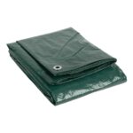 1x Green 18ft x 24ft Waterproof Tarpaulin Heavy-Duty Ground Sheet Cover Tarp